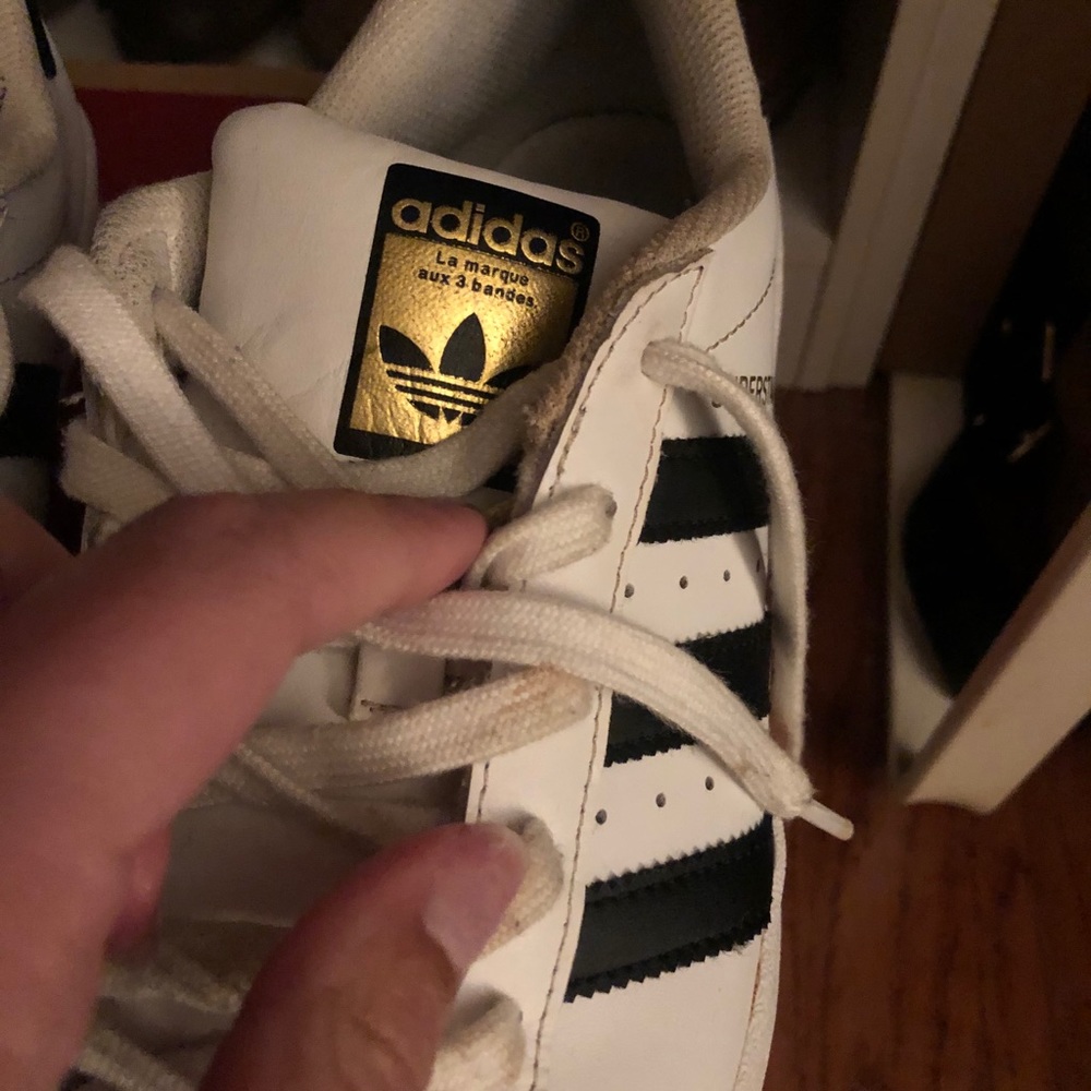 Addidas Black and White Shell Toe - Picture 8 of 9